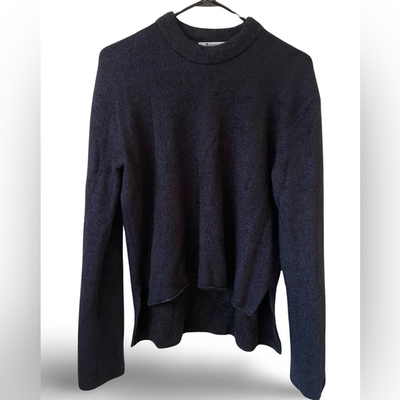 EUC T by Alexander Wang blue-black hi-lo sweater, XS - Picture 1 of 5